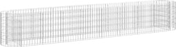 vidaXL - Gabion - plantenbak - verhoogd - 330x50x50 - cm - gegalvaniseerd - ijzer