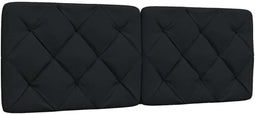 vidaXL - Hoofdbordkussen - 120 - cm - stof - zwart