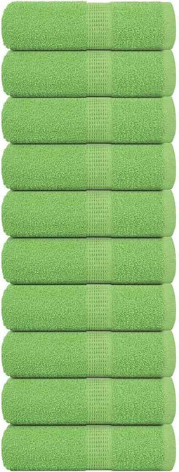 vidaXL - Gastendoekjes - 10 - st - 360 - g/m² - 360 - g/m² - 100% - katoen - appelgroen