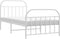 vidaXL - Bedframe - met - hoofd- - en - voeteneinde - metaal - wit - 100x190 - cm