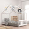 vidaXL - Kinderbedframe - massief - grenenhout - wit - 80x160 - cm