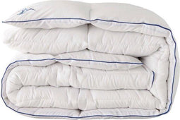 Zydante® Apres Ski® Microvezel dekbed - 200x220 cm - Warmteklasse 1 - Wit & Blauw