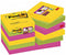 Post-it® Super Sticky Notes, Kleurenset Rio, Canary Yellow™, Neon groen, Fuchsia - 12 blokken