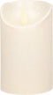 Anna's Collection Led kaars/stompkaars - creme wit - H12,5 x D7,5 cm - wax - bewegende vlam