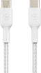 Belkin CAB004BT1MWH2PK - USB-C Kabel - 60W Snelladen - Wit (2 stuks)