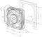 EBM Papst 4412 FNH Axiaalventilator 12 V/DC 225 m³/h (l x b x h) 119 x 119 x 25 mm