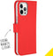 Accezz iPhone 12 Pro Max - Flip cover - Krasbestendig Schokbestendig - Rood