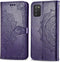 iMoshion Hoesje Geschikt voor Samsung Galaxy A03s Hoesje Met Pasjeshouder - iMoshion Mandala Bookcase - Paars