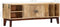 vidaXL - Tv-meubel - 130x30x46 - cm - massief - ruw - mangohout