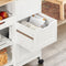 SoBuy FKW79-W - Keukentrolley - 3 Laden 3 Planken - Wit - 68x38x85cm