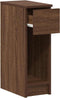 vidaXL - Nachtkastje - met - lade - 20x36x60 - cm - bruin - eikenkleur