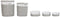 Mandenset DKD Home Decor Wit Grijs vlechtwerk 51 x 37 x 56 cm 52 x 38 x 57 cm (5 Onderdelen)