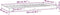 vidaXL - Bedframe - massief - grenenhout - grijs - 90x200 - cm