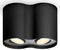 Philips Hue Pillar - Plafondlamp - 2x GU10 White ambiance - Zwart