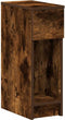 vidaXL - Nachtkastje - met - lade - 20x36x60 - cm - gerookt - eikenkleurig