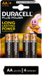 Duracell Plus Power - Alkaline AA-batterijen - Goud (4 stuks)