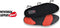 Cofra Metatarsal Support Gel Inlegzool - Zwart/Rood - 45
