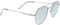 H.i.s Zonnebril Hps04112 Gepolariseerd Dames Ovaal Cat.3 Zilver