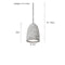 Light & Living Hannover Hanglamp - Beton - Ø14x23cm