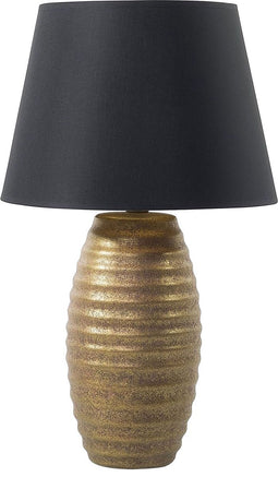 EBRO - Tafellamp - Zwart - Porselein