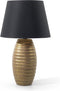 EBRO - Tafellamp - Zwart - Porselein