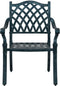 vidaXL - Tuinstoelen - 2 - stuks - Groen - Gietijzer