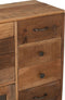 J-Line kast retro - gerecycleerd hout/glas - naturel
