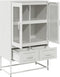vidaXL - Hoge - kast - 68x39x111,5 - cm - staal - wit