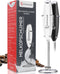 Kitchenwell Melkopschuimer - Handmatig - Inclusief RVS Houder & Garde - Wit