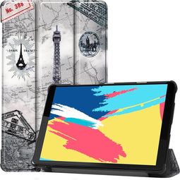 imoshion Tablet Hoes - Geschikt voor Lenovo Tab M8 FHD, Lenovo Tab M8 - Design Trifold Bookcase - Parijs
