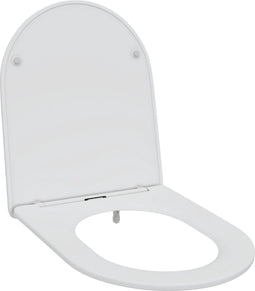 vidaXL - Snelle - Afneembare - WC-zitting - met - Zachte - Sluiting - Duroplast - Wit