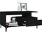 vidaXL - Salontafel - 90x49x45 - cm - bewerkt - hout - zwart