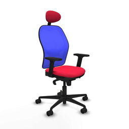 Piqueras y Crespo 2D036N1 - Bureaustoel - Verstelbare hoogte met armleuning - Rood