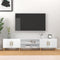 vidaXL - Tv-meubel - 180x31,5x40 - cm - bewerkt - hout - hoogglans - wit