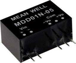 Mean Well MDD01L-05 DC/DC-convertermodule 100 mA 1 W Aantal uitgangen: 2 x Inhoud 1 stuk(s)