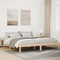 vidaXL - Bedframe - extra - lang - zonder - matras - massief - grenenhout - 180x210 - cm