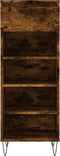 vidaXL - Schoenenkast - 40x36x105 - cm - bewerkt - hout - gerookt - eikenkleurig