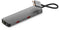Linq LQ48011 - USB-C Multiport Hub - 10Gbps Dataoverdracht Dual 4K HDMI Gigabit Ethernet - Grijs