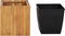 vidaXL - Plantenbak - verhoogd - 43,5x43,5x44 - cm - massief - acaciahout