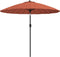 vidaXL - Parasol - met - aluminium - paal - 270 - cm - terracottakleurig