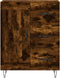 vidaXL - Dressoir - 69,5x34x90 - cm - bewerkt - hout - gerookt - eikenkleurig