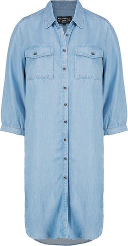 EXPRESSO Eldora dress - Casual Blouse - Maat 44 - Blauw denim