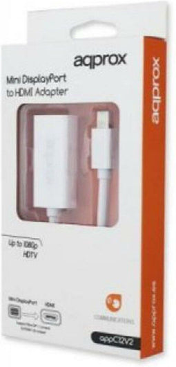 Mini Display Port to HDMI Adapter approx! APPC12v2 White