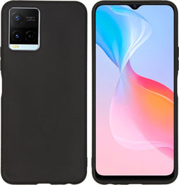iMoshion Hoesje Geschikt voor Vivo Y33s / Vivo Y21s / Vivo Y21 Hoesje Siliconen - iMoshion Color Backcover - Zwart