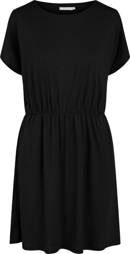Pieces PCPETRINE SS DRESS NOOS - Dames Jurk - Viscose-mix met elastiek in taille - Maat S