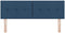 vidaXL - Hoofdbord - met - Knopen - Blauw - 160 - cm - Stof