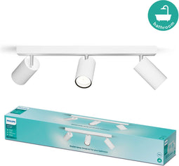 Philips Idris - Plafondspot 3 Lichts - Watervast - Wit