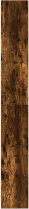 vidaXL - Boekenkast - 40x24x176 - cm - bewerkt - hout - gerookt - eikenkleurig