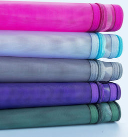 Lefancy Mesh Reistas met Rits Nylon Extra Lichtgewicht voor Office Travel Pack van 3 Assortiment A4 & A5 & A6 Grijs