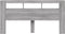 Hoofdeinde met LED 200x18,5x103,5 cm bewerkt hout grijs sonoma